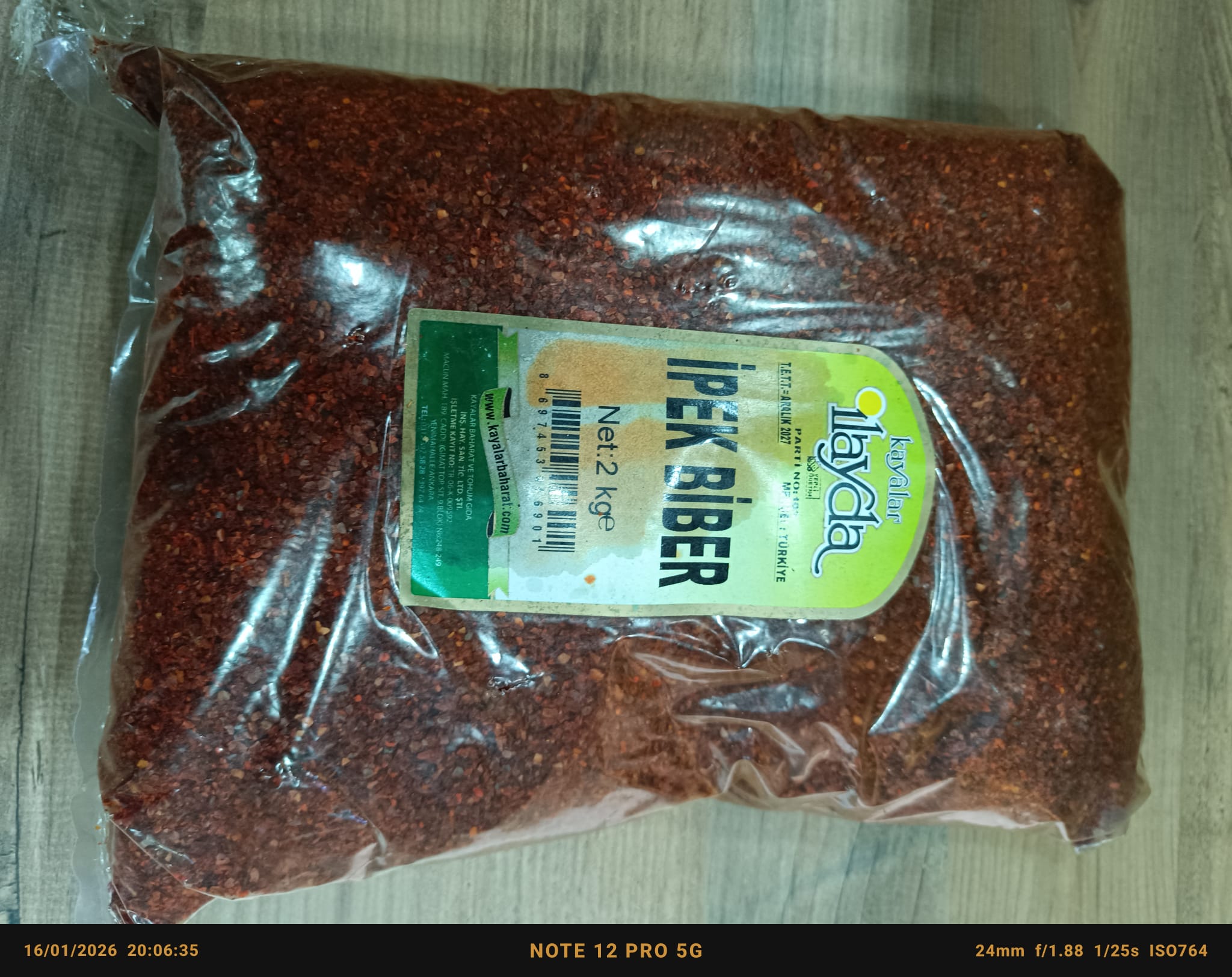 İpek Pul Biber Tartılı Satış