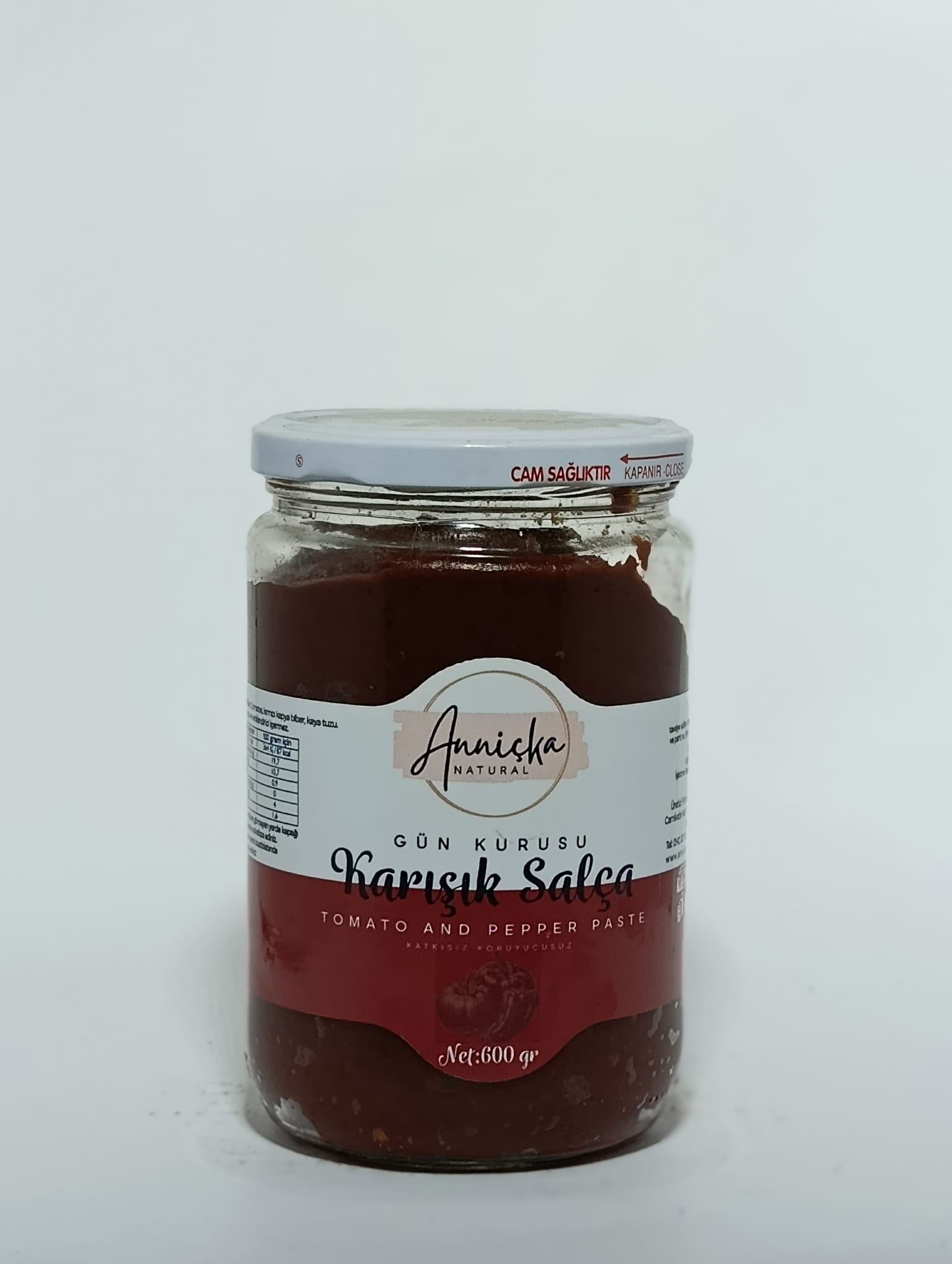 Anniçka Gün Kurusu Karışık Salça 660 Gr