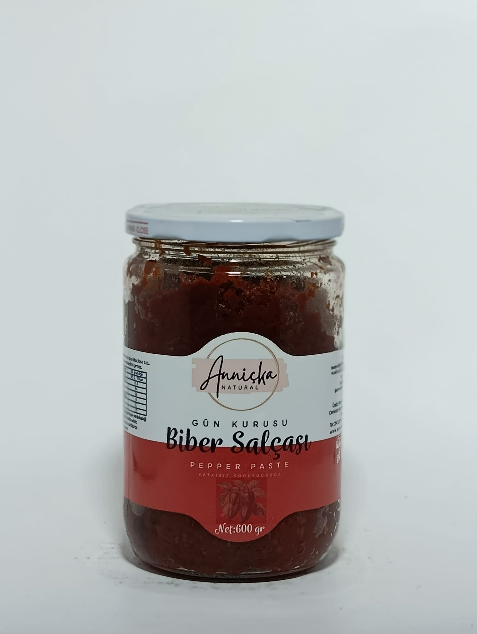 Anniçka Gün Kurusu Tatlı Biber Salçası 660 Gr