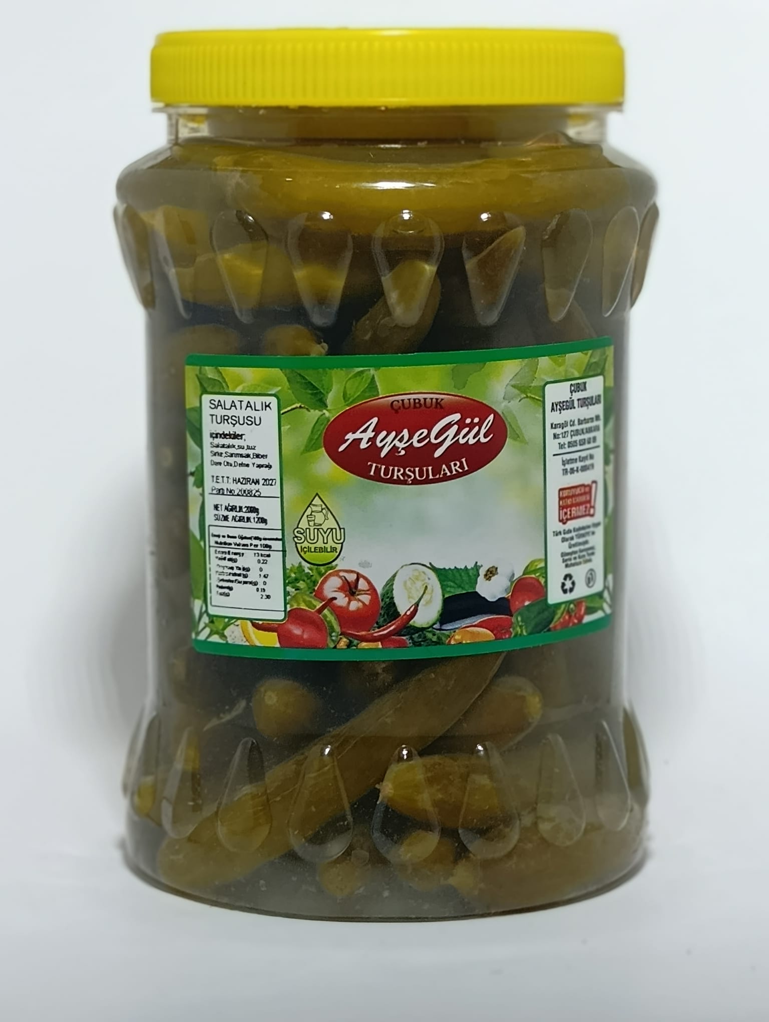 Ayşegül Çubuk Salatalık Turşusu No:1 2 Kg