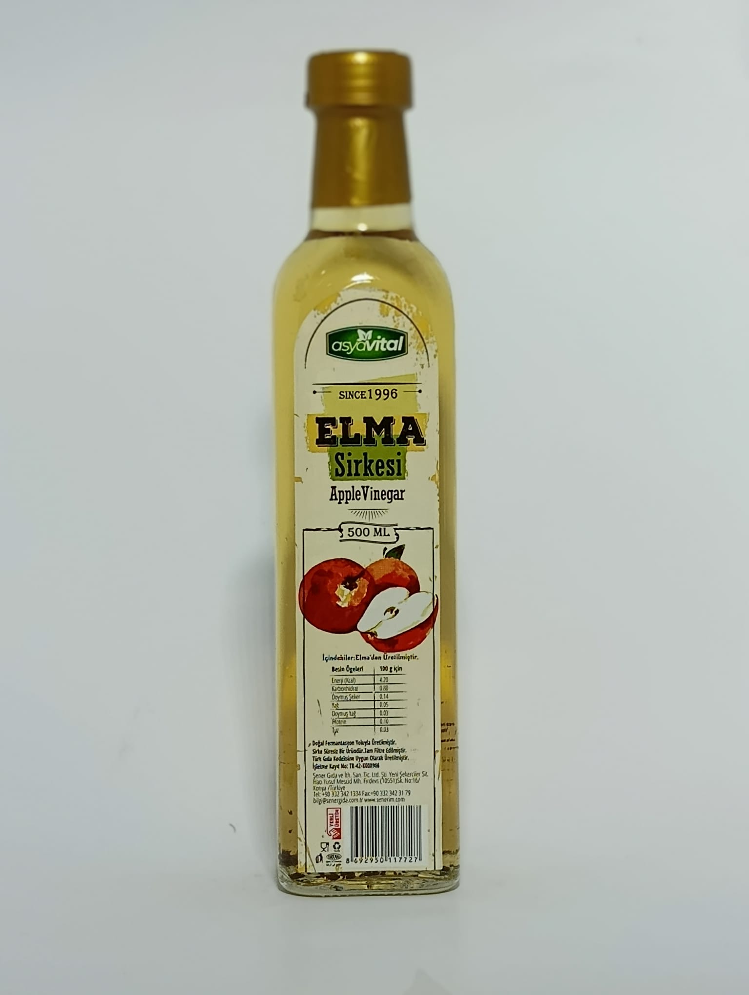 Asya Vital Elma Sirkesi 500 Ml